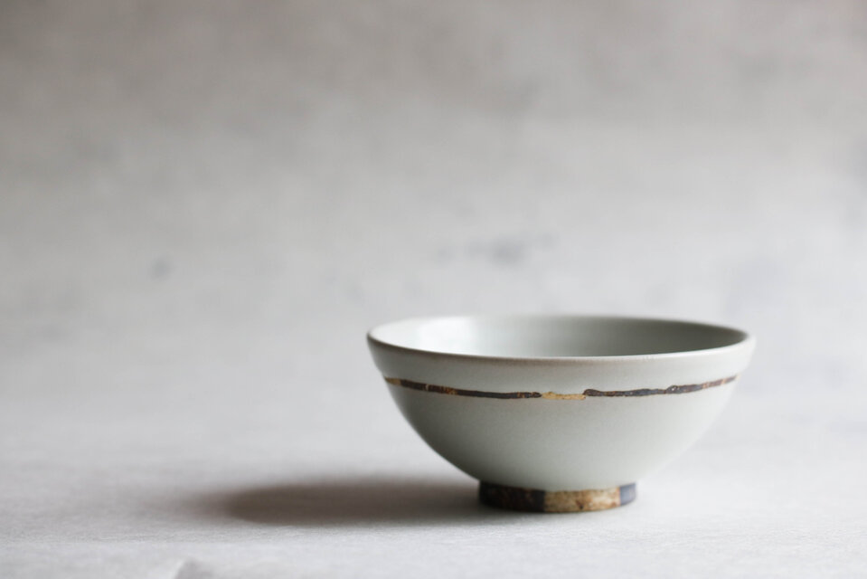 白釉飯碗（小）