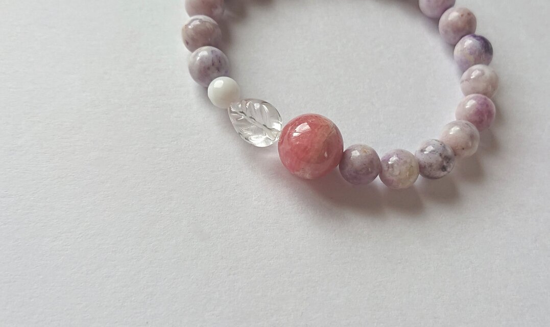 *インカローズが咲くティファニーストーンのブレスレット