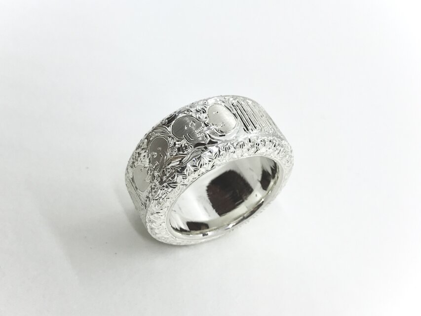 20 ferre ring フェル リング 総手彫り アラベスク 唐草 指輪 | iichi