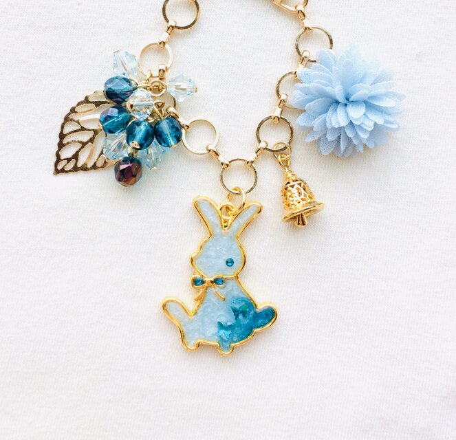 ウサギバッグチャーム（鐘の音が鳴る頃に・爽）