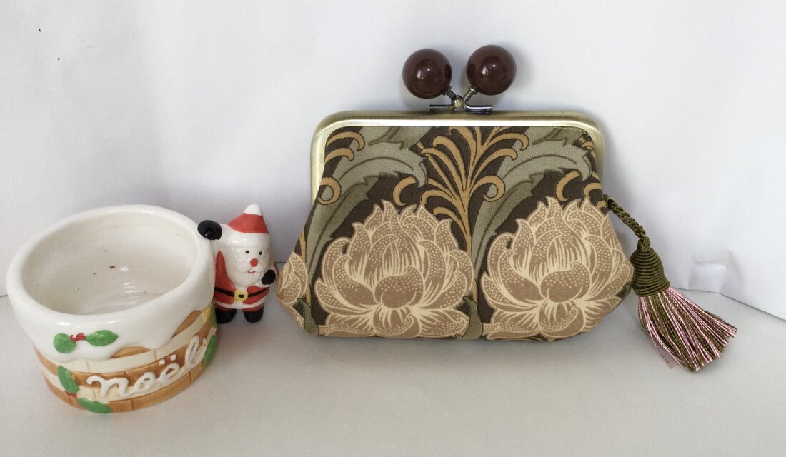 ウイリアムモリス　オスウィン　あめ親子がま口ミニ財布　