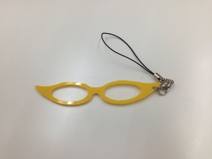 「わたしメガネ好き」アピール用ストラップ