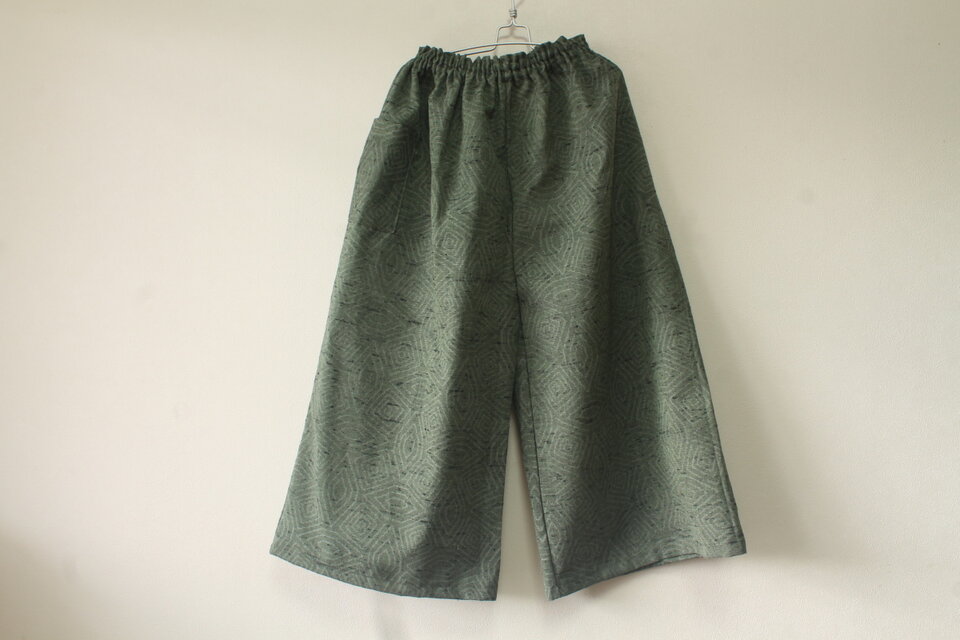 ☆ウール着物ガウチョパンツ☆/31kg07