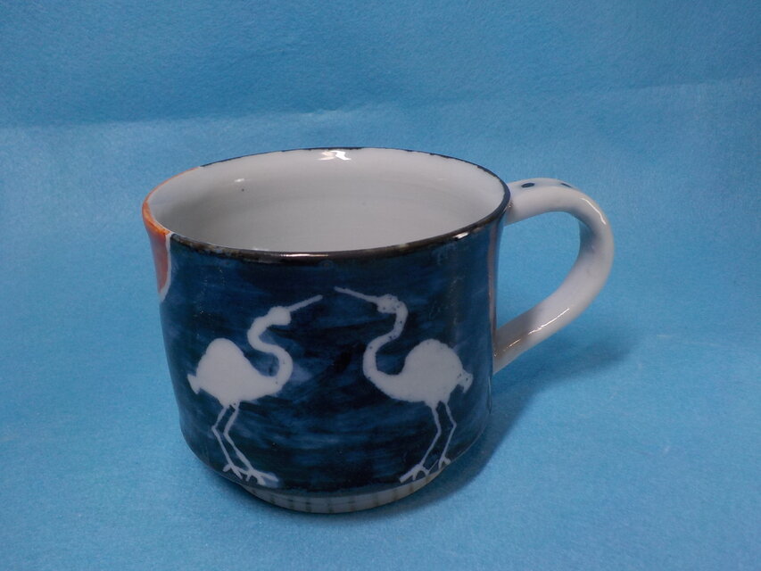 マグカップ　１３　白鷺　１