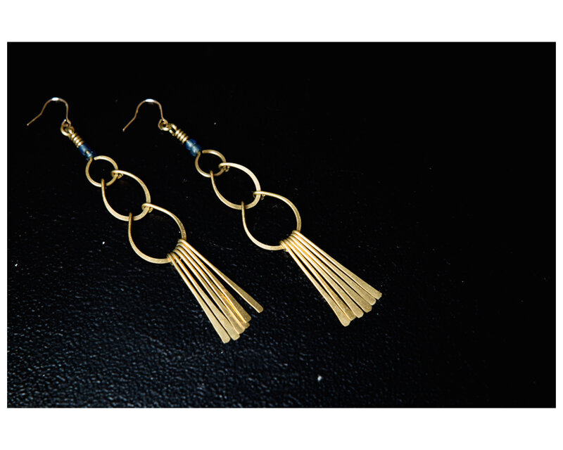 真鍮　ピアス/pierce「gr011（ip）」