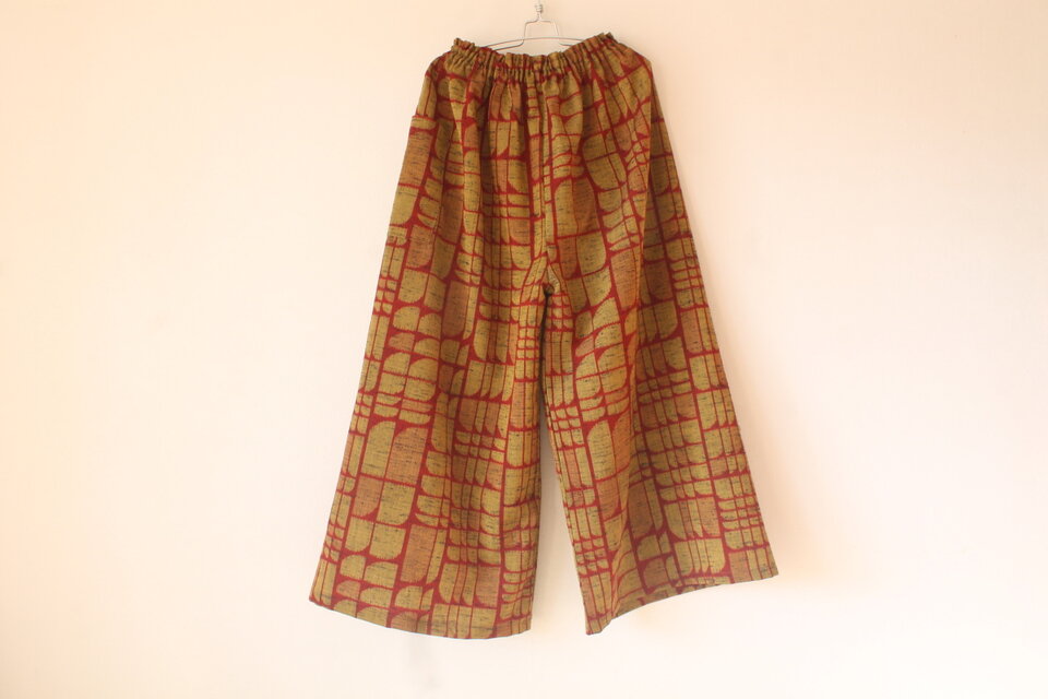 ☆ウール着物ガウチョパンツ☆/31kg05