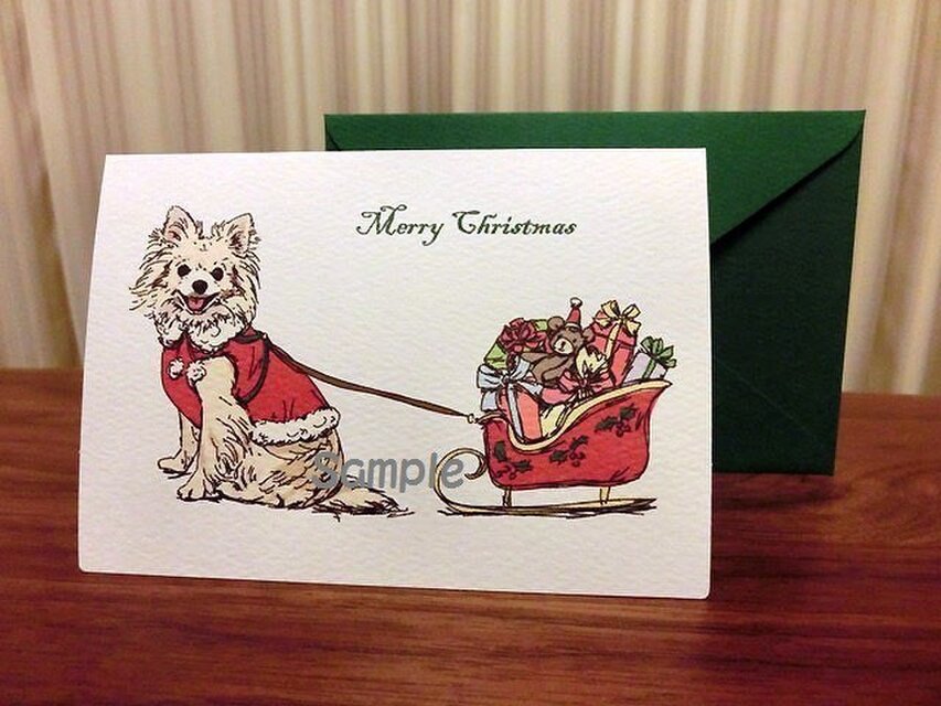 クリスマスカード＊「プレゼントを配らなくちゃ！」再販売！！