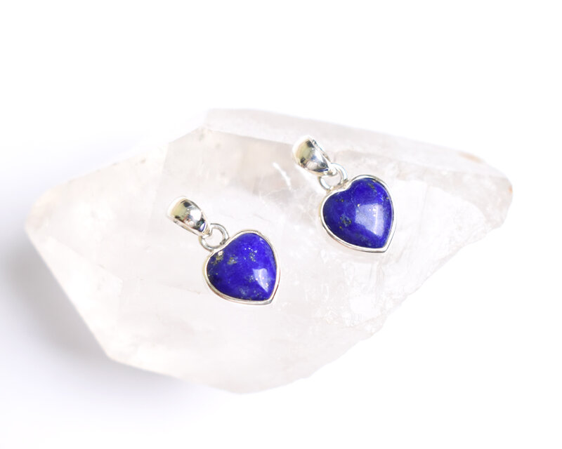 ハートのラピスラズリのペンダントトップ