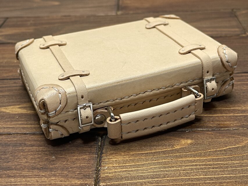 【受注制作】ミニチュアトランク型名刺入れver.0