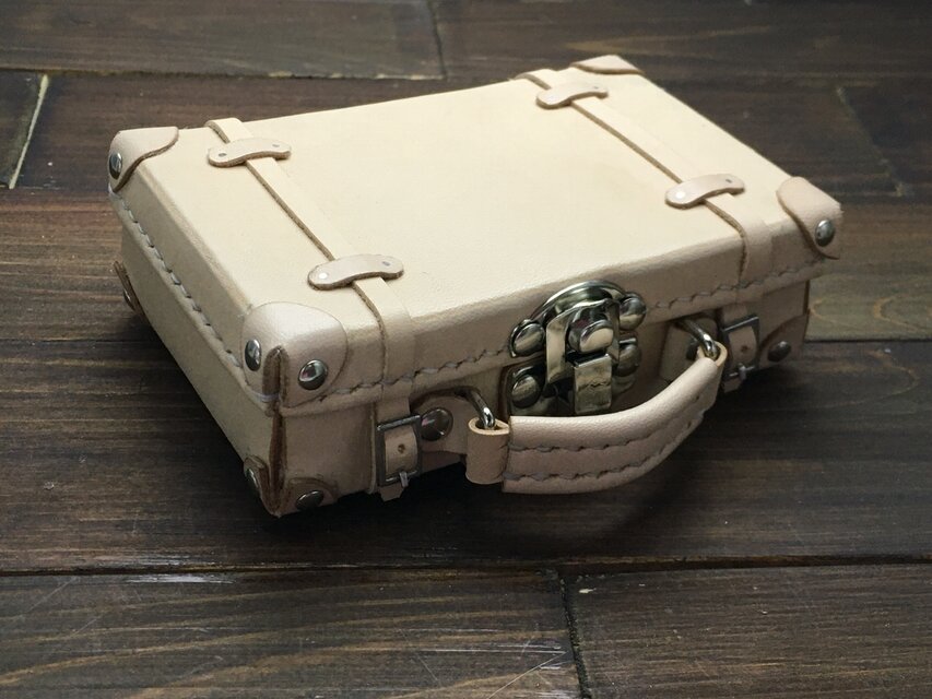 【受注制作】ミニチュアトランク型名刺入れver.2