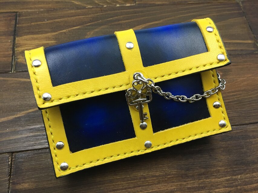 【受注制作】ゲーム世代に！RPG宝箱風名刺入れ