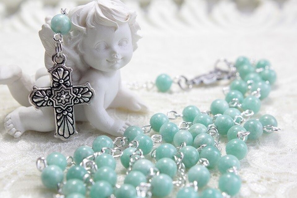 アマゾナイトのロザリオ（送料無料）