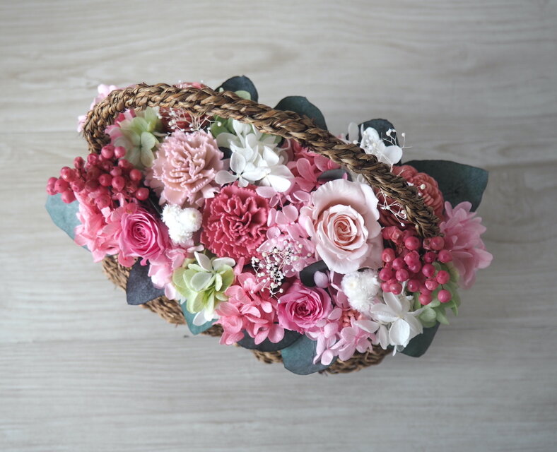Flowerbasket Purple carnation -pink- | iichi 日々の暮らしを