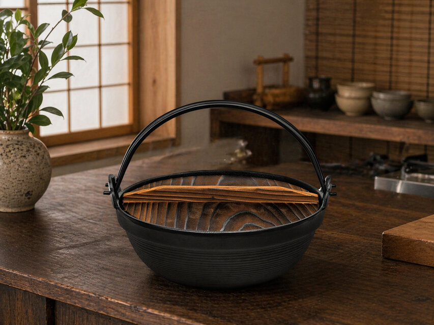 お取り寄せ】南部鉄器 鉄鍋 ふる里鍋深型21cm ガス・IH対応 | iichi
