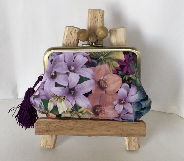 ペインテッド・ジャーニー　木玉親子がま口ミニ財布　