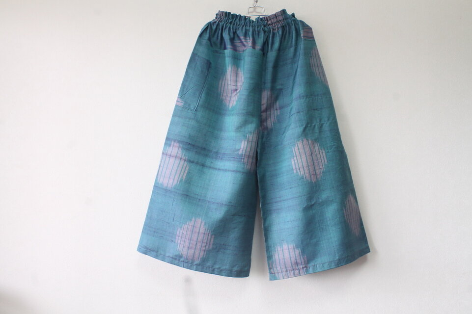☆銘仙着物ガウチョパンツ☆/31kg14