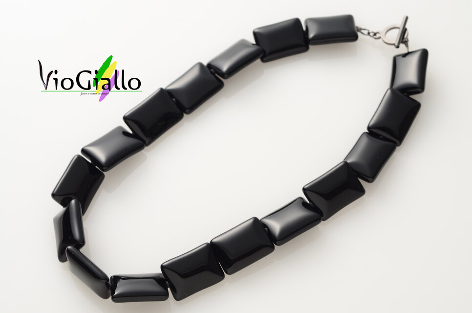 オニキス(レクタングル)のネックレス