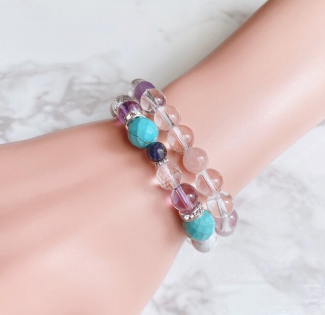 爽やかな彩りと癒しを手元に♪ハウライトターコイズ（トルコ