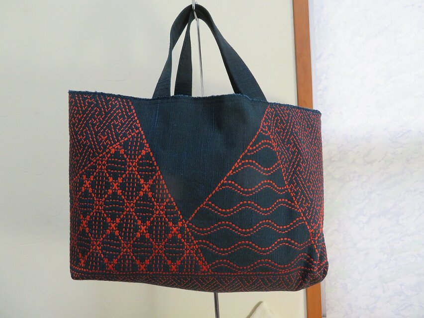 　帯リメイクバッグ