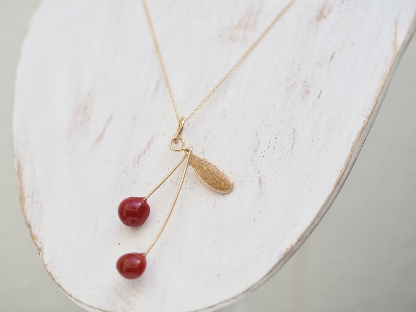 *LoveSeed *チェリーレッドネックレスA