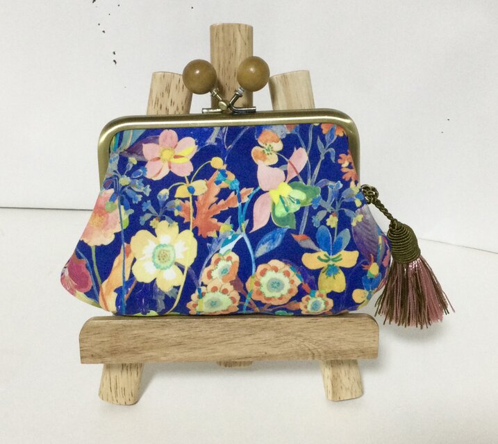 リバティ　プロポーザル　木玉親子がま口ミニ財布　