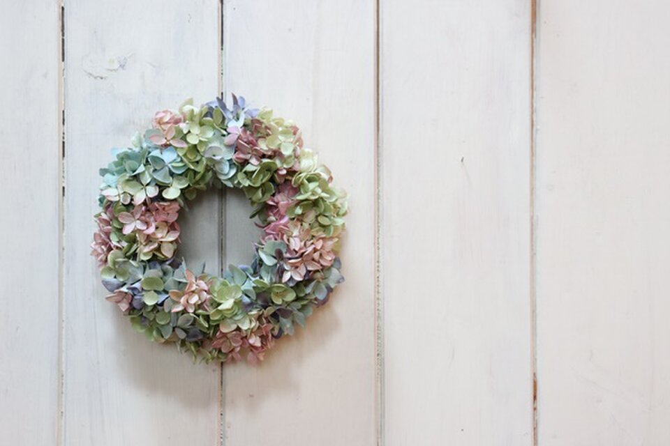 紫陽花のシンプルミニリース