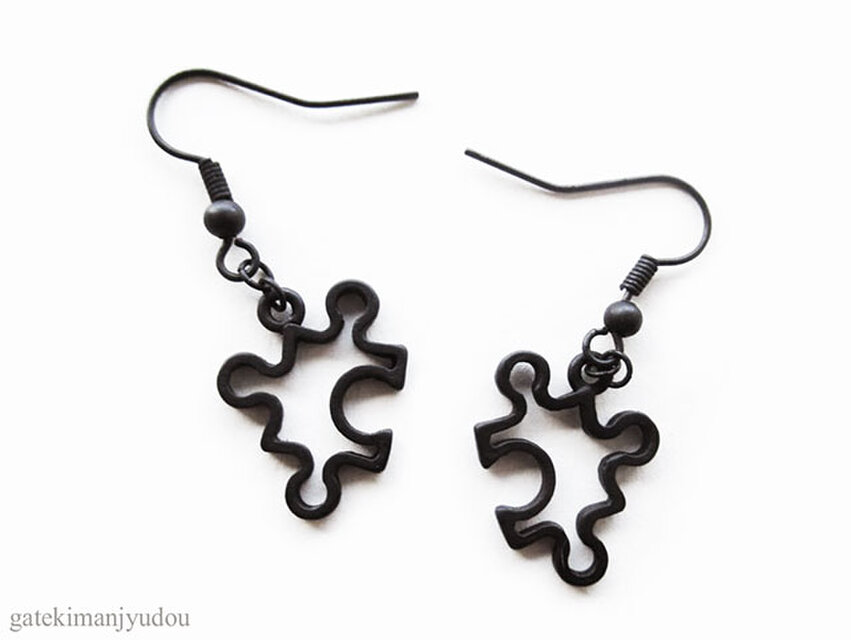 パズルピースピアス【イヤリング等変更可】