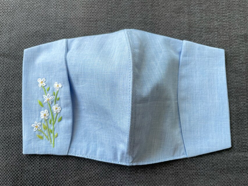 刺繍マスクカバーA