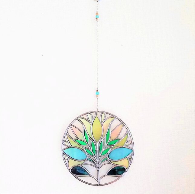 受注: 『光の森』ラウンドオーナメント サンキャッチャー