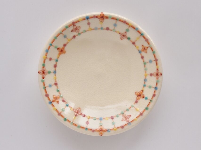 お花畑　カラフルでポップなお花たち　小皿②