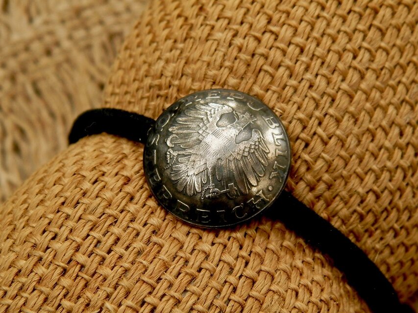 ＃H190　Austria Coin Hair Elastic