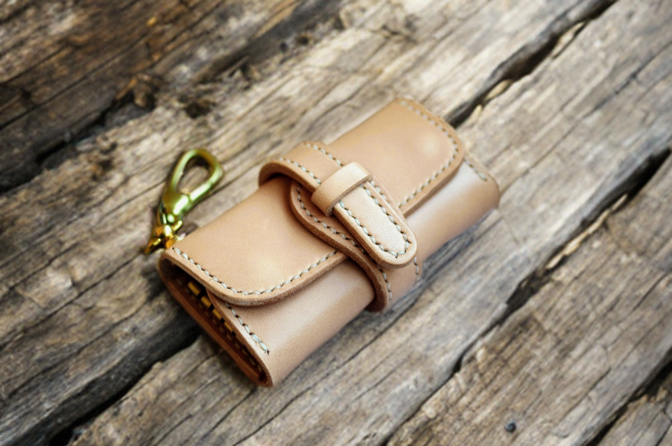 本革サドルレザーのベルトキーケース【受注製作】