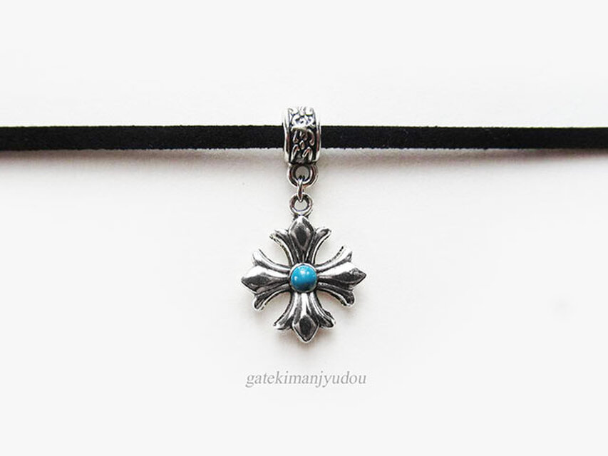 ターコイズクロスのチョーカー【長さ変更可】