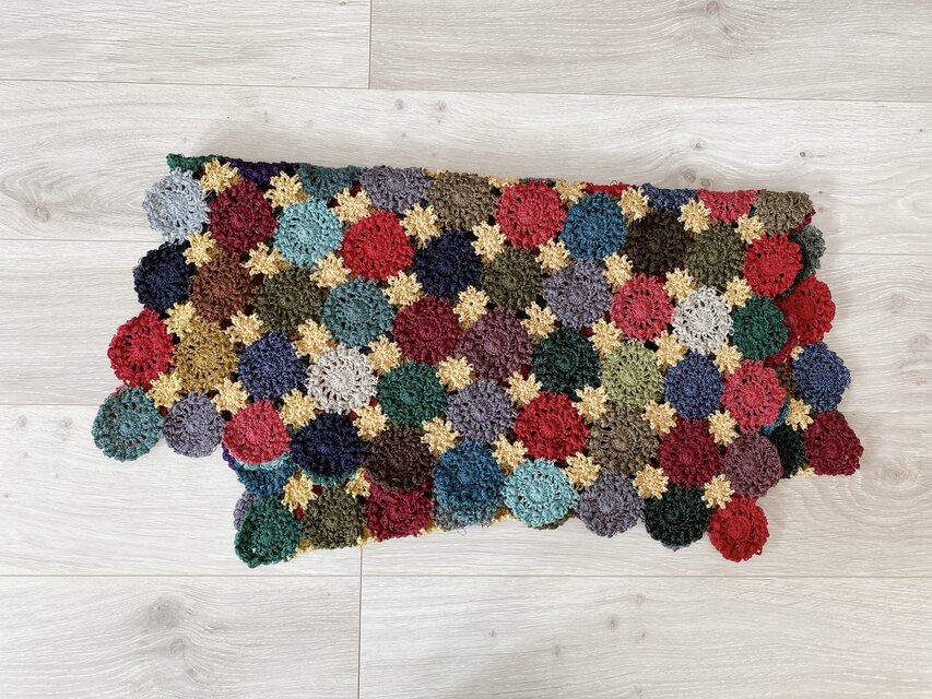 *モチーフのブランケット*