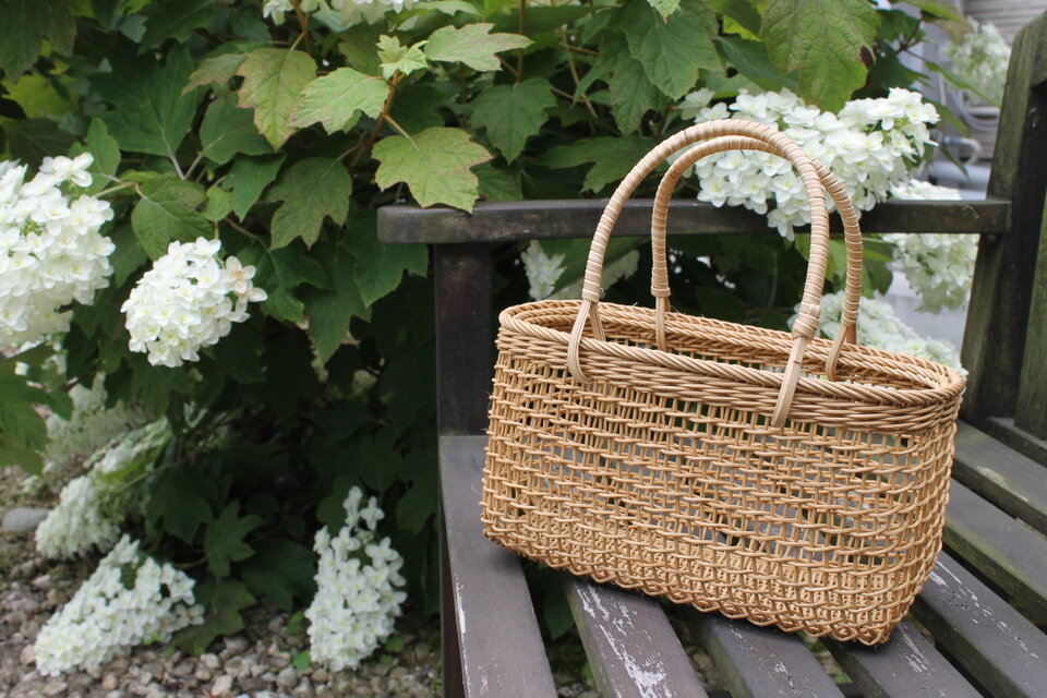 こだし編みのかご（小）