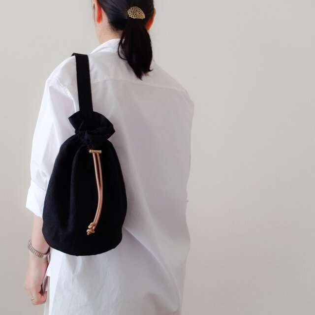 Linen One shoulder ruck sack-free 【受注制作】 リネンワン