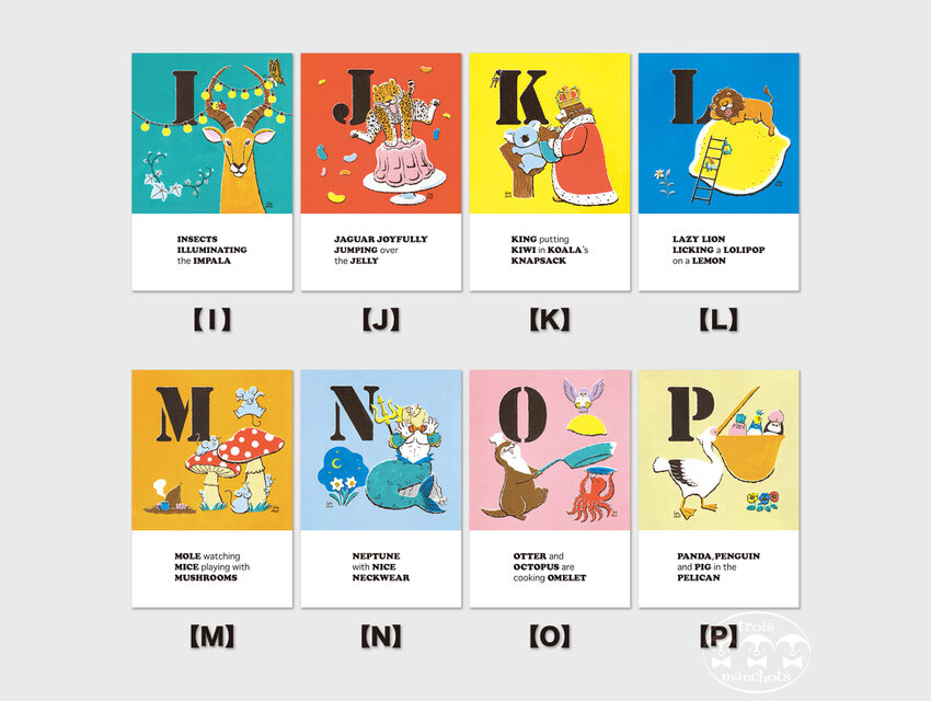 【AtoZ】アルファベットポストカード(2枚組) | iichi 日々の暮らしを 