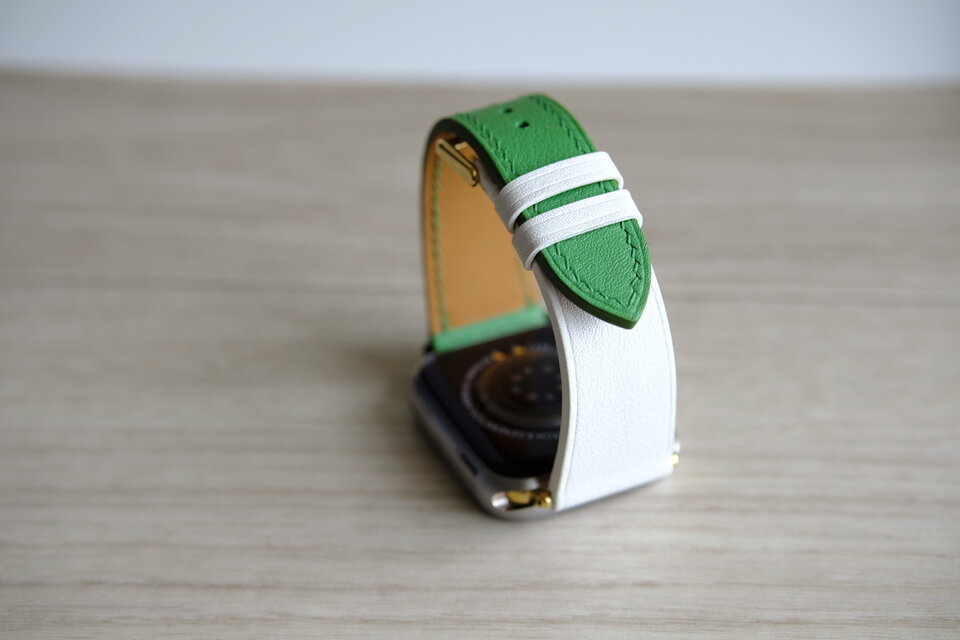 フランス産スイフトレザー アップルウォッチバンド 腕時計ベルト