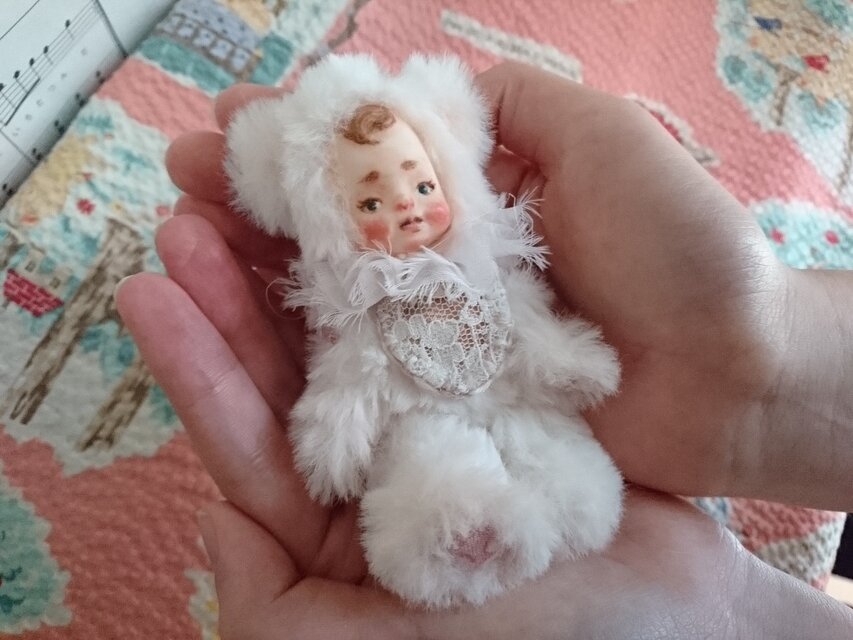 白くまベビーちゃん・創作人形・テディベア | iichi 日々の暮らしを