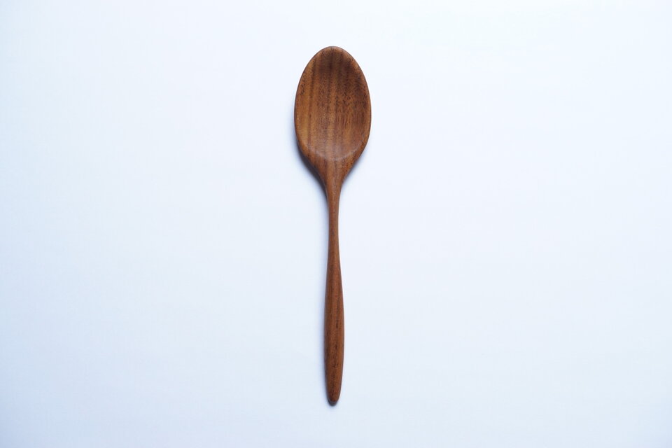 木のスプーン 中（ウォルナット）A026-0