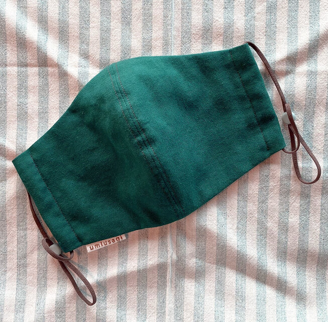 SALE 秋色マスク・ グリーン　エアーマスクLサイズ