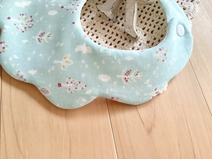 再3♪鳥＆木♪オーガニック♪ふわふわやわらかスタイ♪ | iichi 日々の