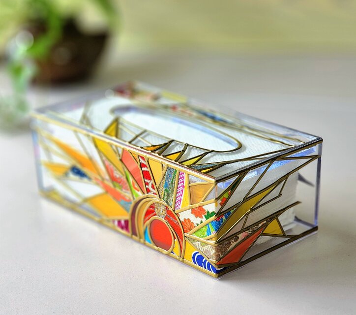 受注：【琉球陽月】ペーパータオル／ティッシュペーパーケース