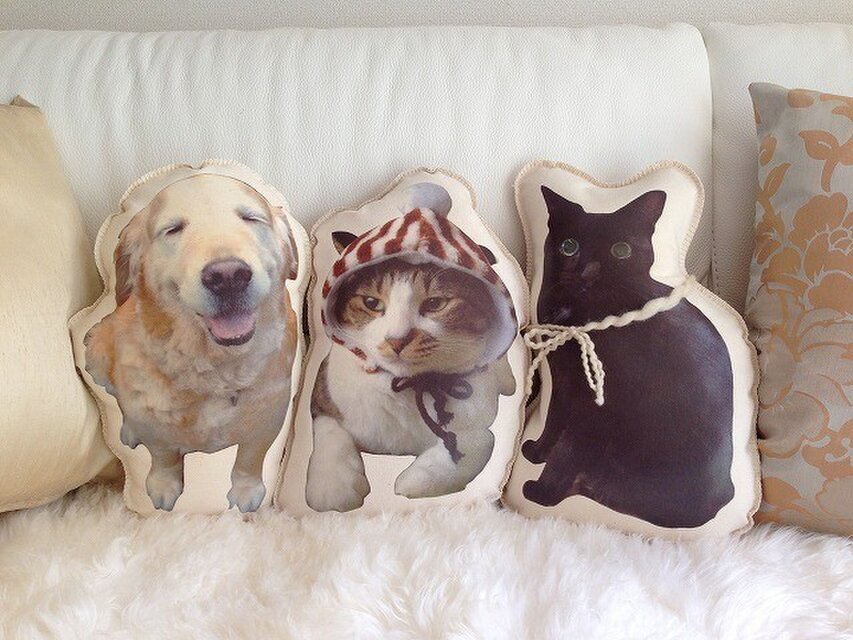 【受注生産】ｍｙペット♡クッション(Lサイズ)