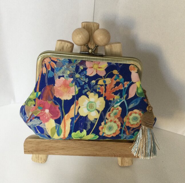 リバティ　プロポーザル　木玉親子がま口ミニ財布　