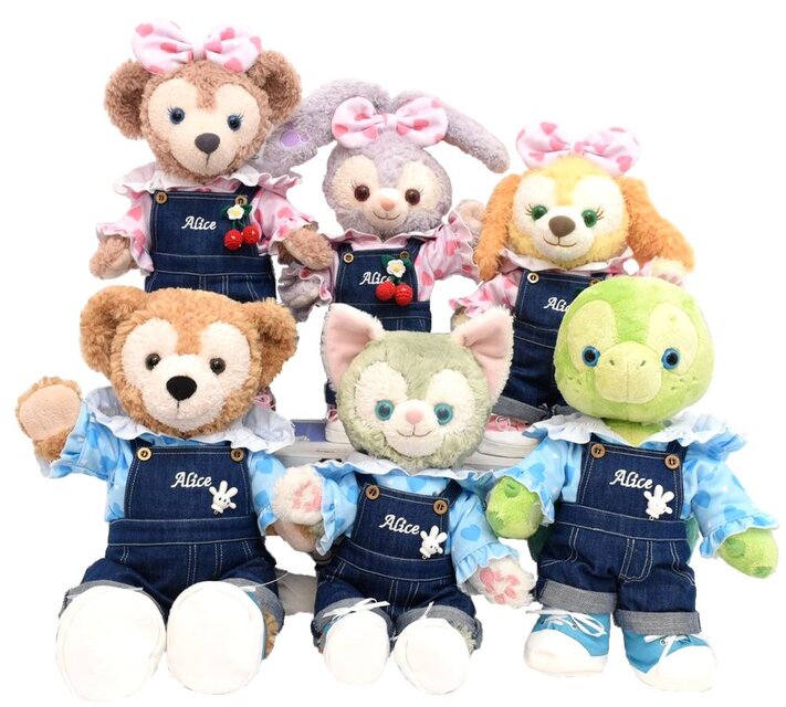ダッフィー 服 コスチューム オーバーオールセット ハートフリル 改良