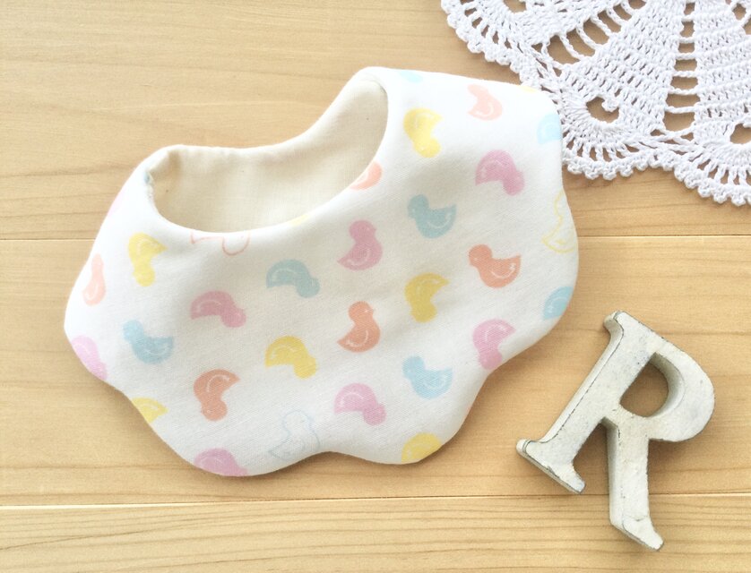 オーガニック♪ひよこ♪ふわふわやわらかスタイ♪