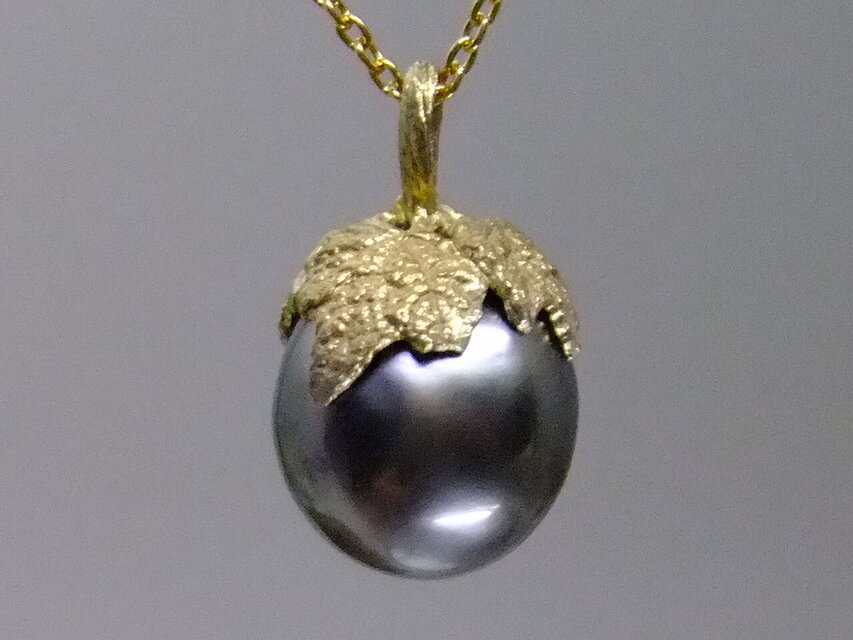 葡萄＊925/K18gp pendant