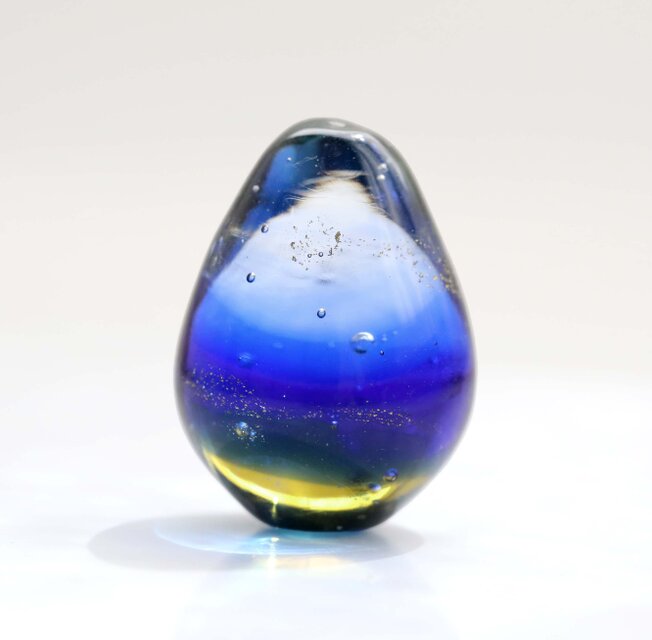 ガラスの雫の小さなオブジェ 「流星と夜明け」 | iichi 日々の暮らしを