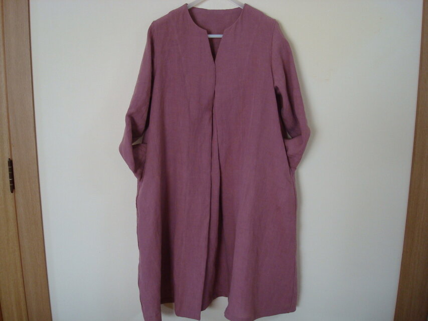 「リネン＊ロングフレアコート」